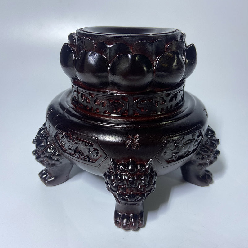 Crystal Sphere Resin Incense Holder - Zen Desk Organizer & Meditation Decor