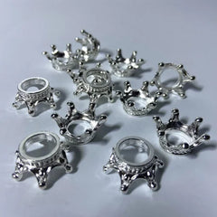 Ornate Alloy Crystal Ball Stand - Compact Home Decor Accent